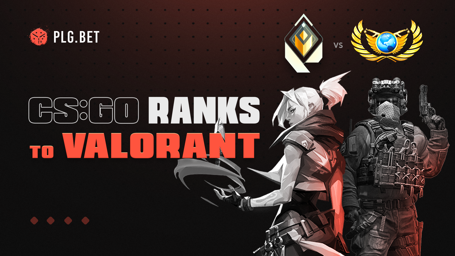 CS:GO Ranks Compared to Valorant 2022 | PLG.BET