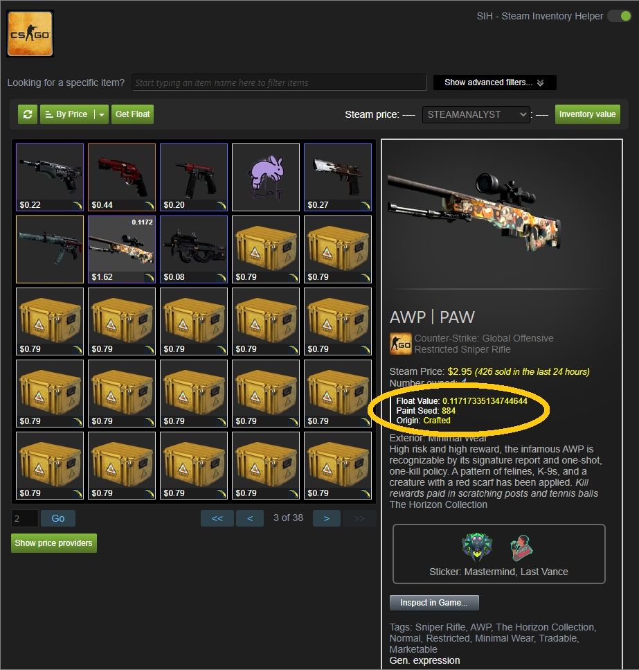 CS:GO Skin Float and Wear Rating Guide, DMarket