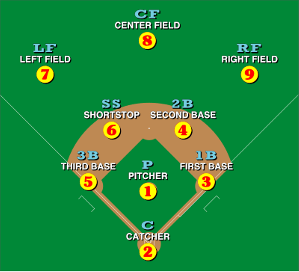 Baseball Position Numbers on the Field Explained