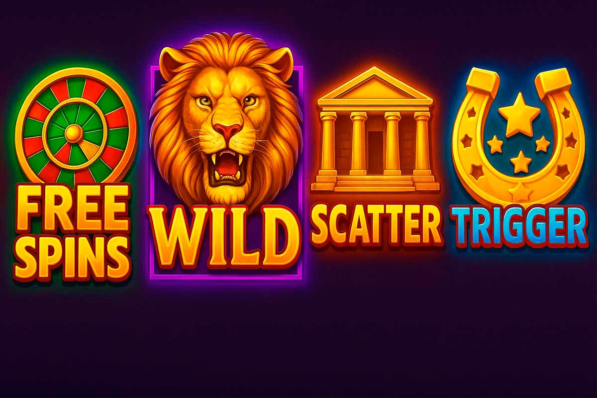 bonus symbols and feature trigger icons, showcasing the visual elements that activate the game's diverse bonus system