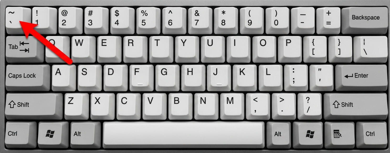 “~” on keyboard