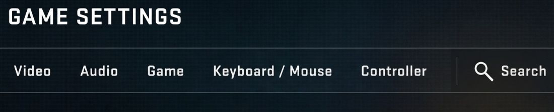 Keyboard/Mouse in game settings