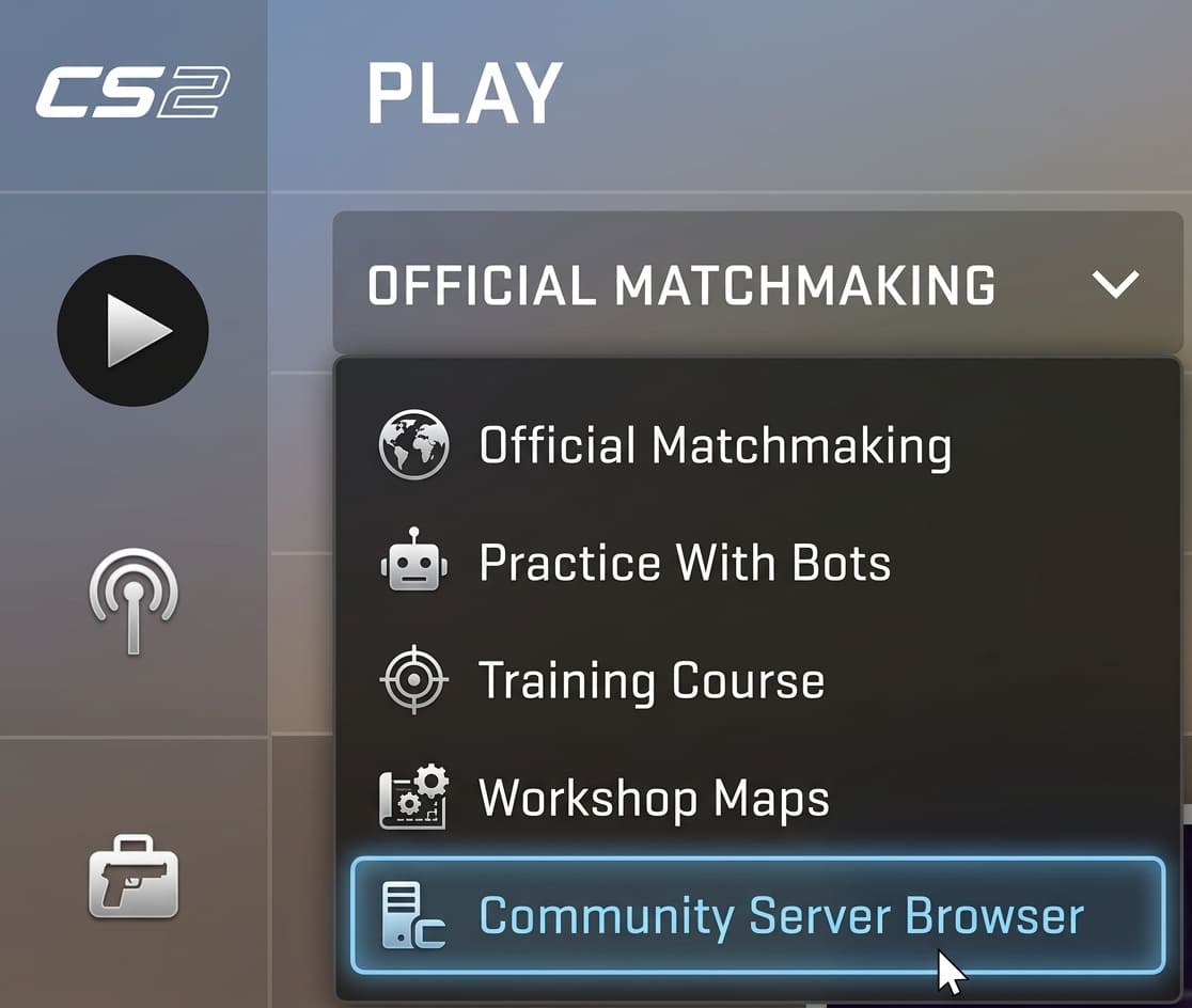 Community server browser