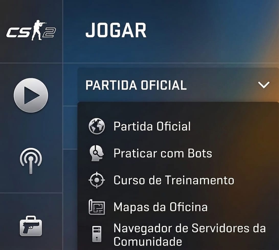 CS2 Play menu